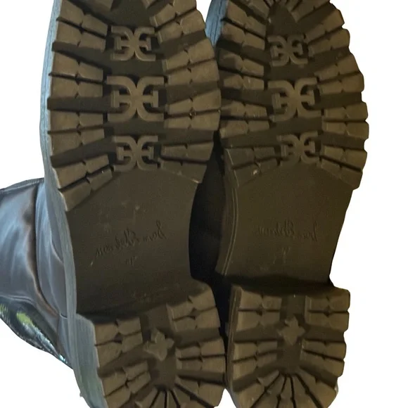 Black and Orange Ankle Boots - Picture 11 of 13